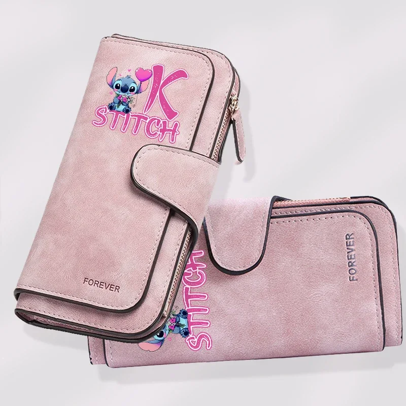 

Letter Stitch Long Wallet for Women Credit Card Holder Pu Leather Frosted Coin Purse Female Wallets Cute Girl Money Clutch Bag