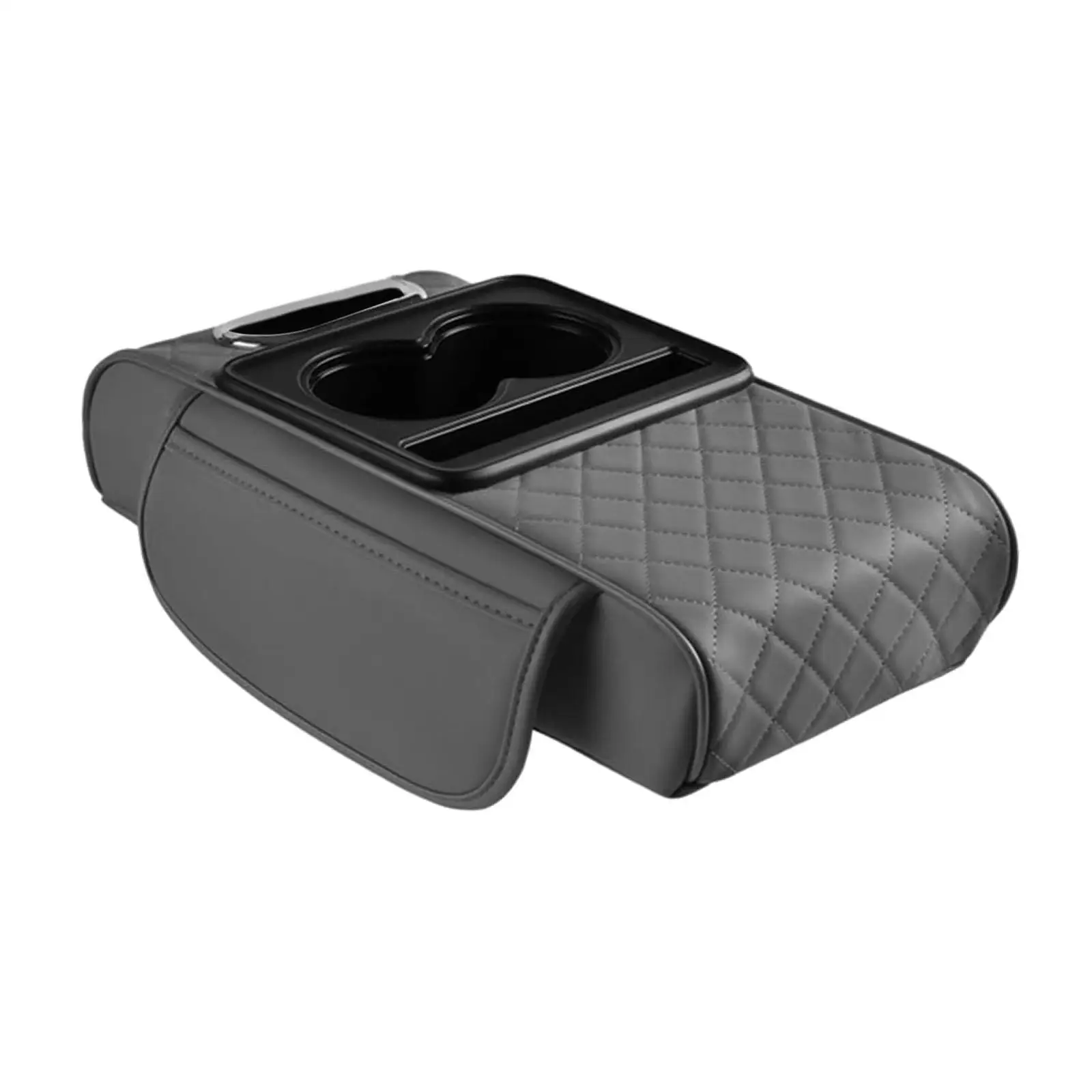 PU Armlehnen -KfZ -accessories Multifunctional Box Slot for Vehicle SUV Car Center Console Armrest Pad Tissue Box w/ Cup Holder