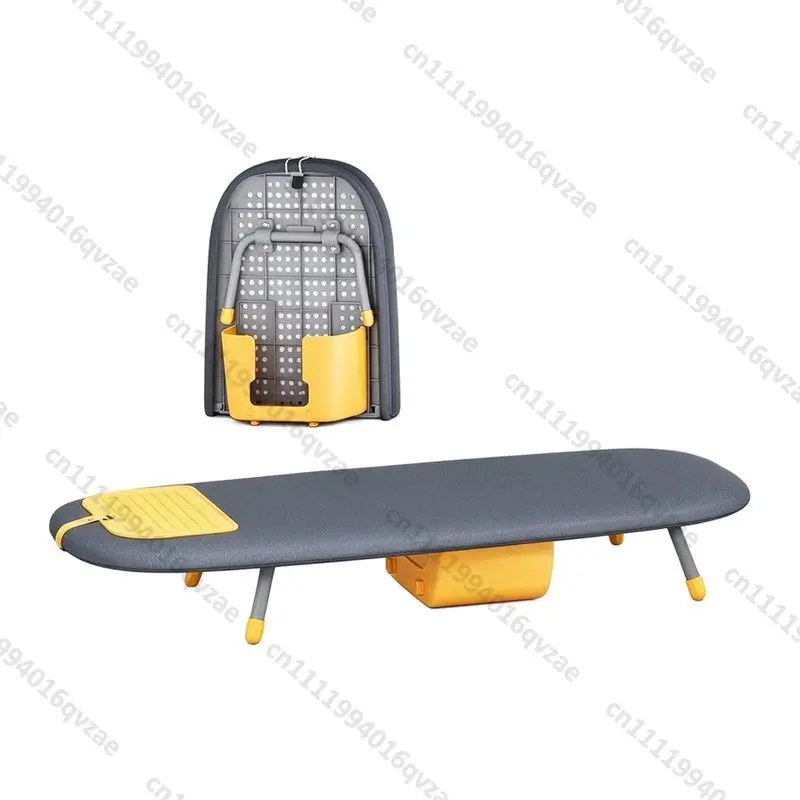Steel Folding Ironing Board Wall-mounted with Hanger Storage Box Home Hotel Bathroom Wardrobe Storage