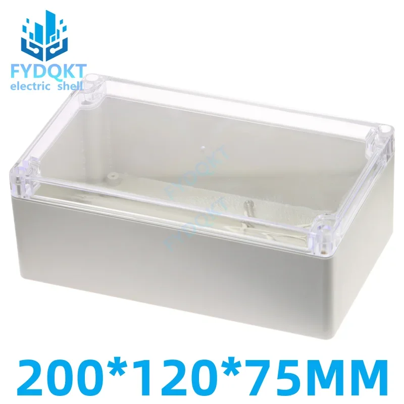 1pcs 200*120*75mm Plastic Project Box Electronic Box Enclosure Waterproof Housing Case 200x120x75mm