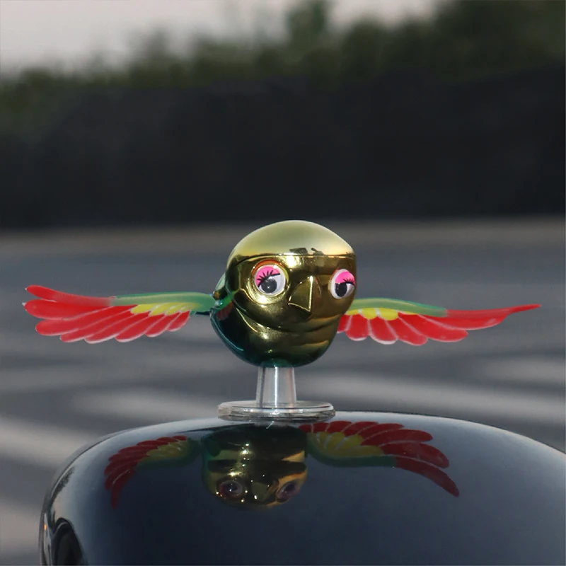 Accompanying Bird Flying Bird Motorcycle Car Creative Decoration Wind Power No Plug-in Bird Simulation Ornament Car accessories