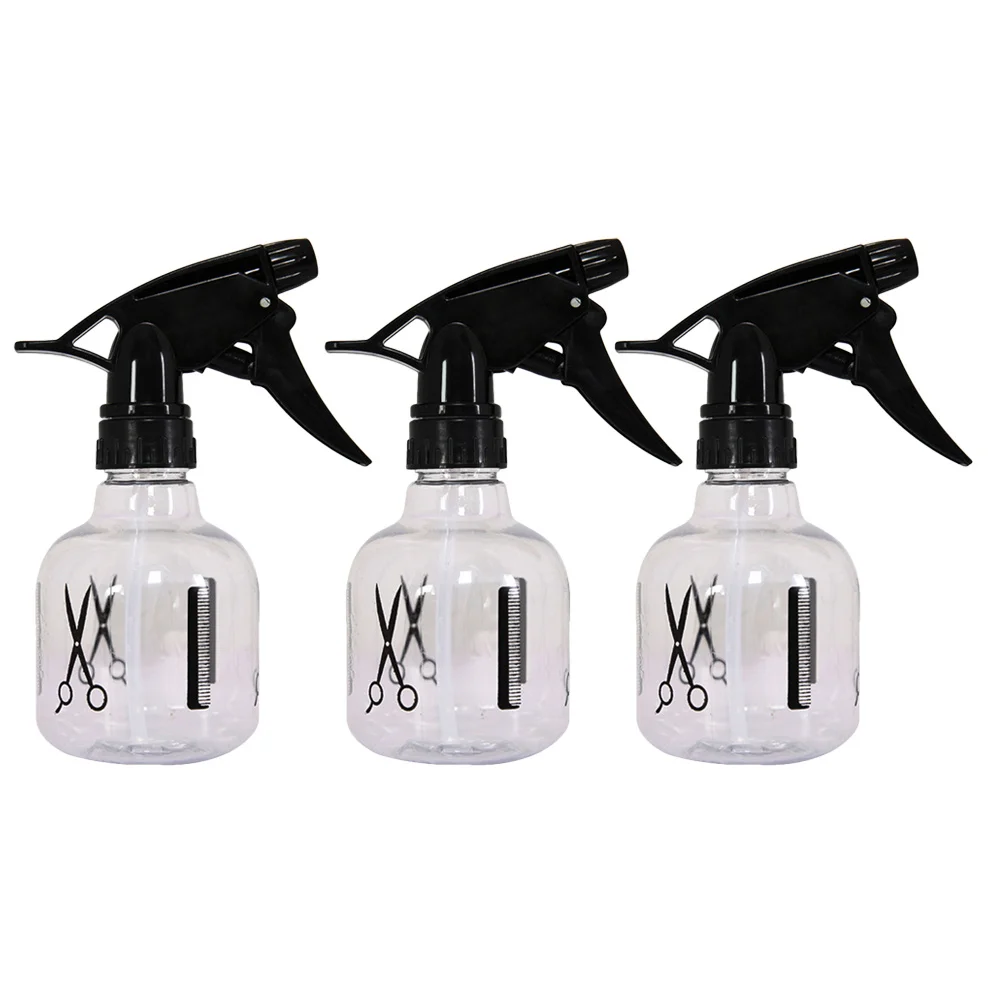 3pcs Spray Bottle Fine Mist Refillable Plastic Atomizer For Hairdressing Tool Multifunctional Sprayer Travel Use Empty Bottle