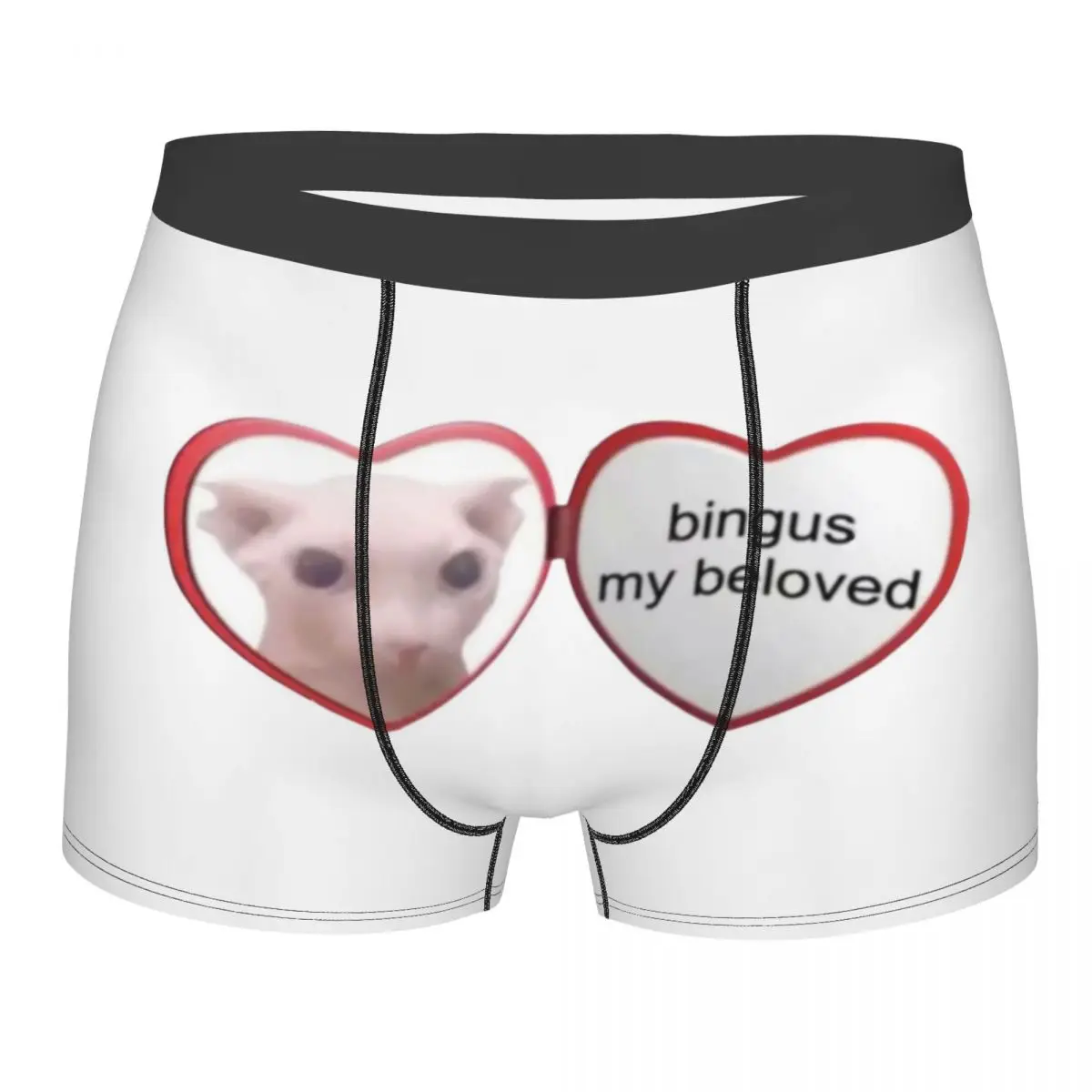 Bingus My Beloved Men\'s Underwear Sphynx Cat Boxer Briefs Shorts Panties Fashion Soft Underpants for Male S-XXL