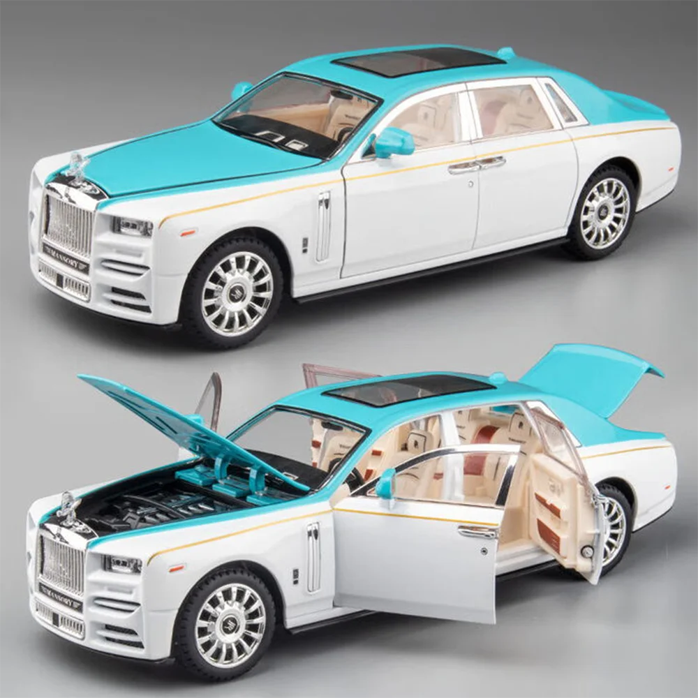 1:24 スケール ファントム スペクター カーモデルおもちゃ メタルダイキャスト シミュレーション車両 プルバックおもちゃ コレクション 男の子の誕生日プレゼント用