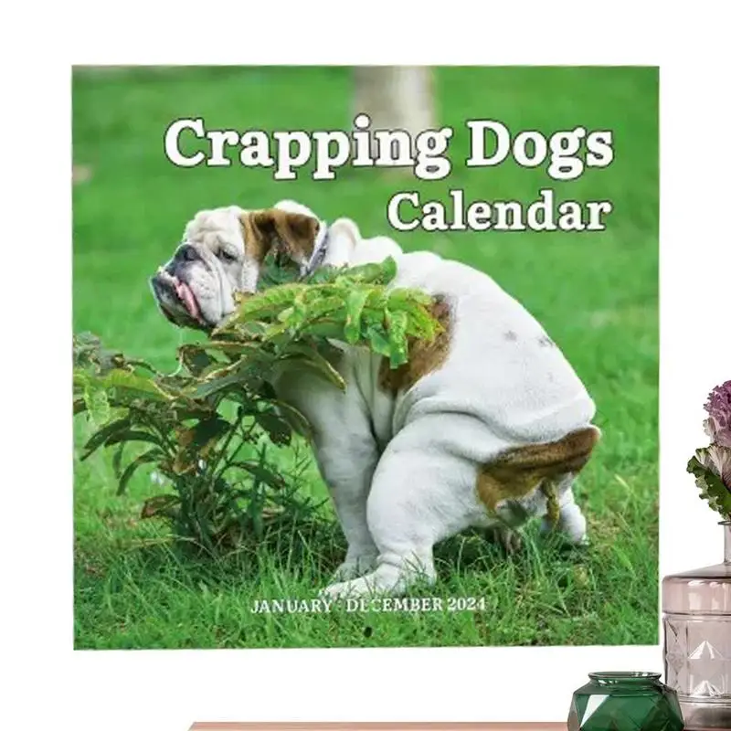 Crapping Dogs Calendar 2024 Dogs Pooping in Beautiful Places Wall Calendar January 2024 From December 2024 Family Planner