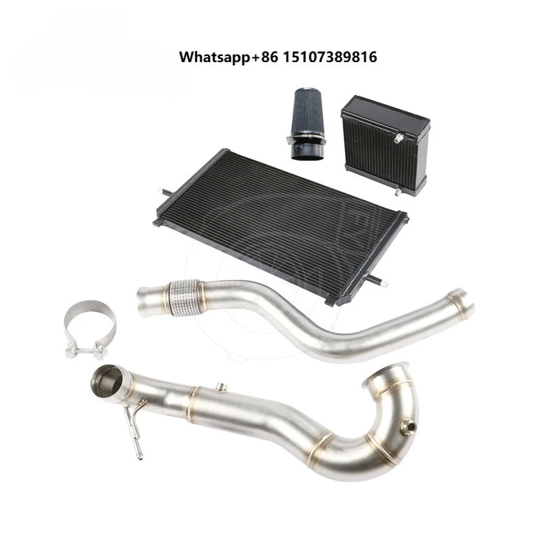 

Exhaust Downpipe + Air Intake Filter + Radiator for A45 CLA45