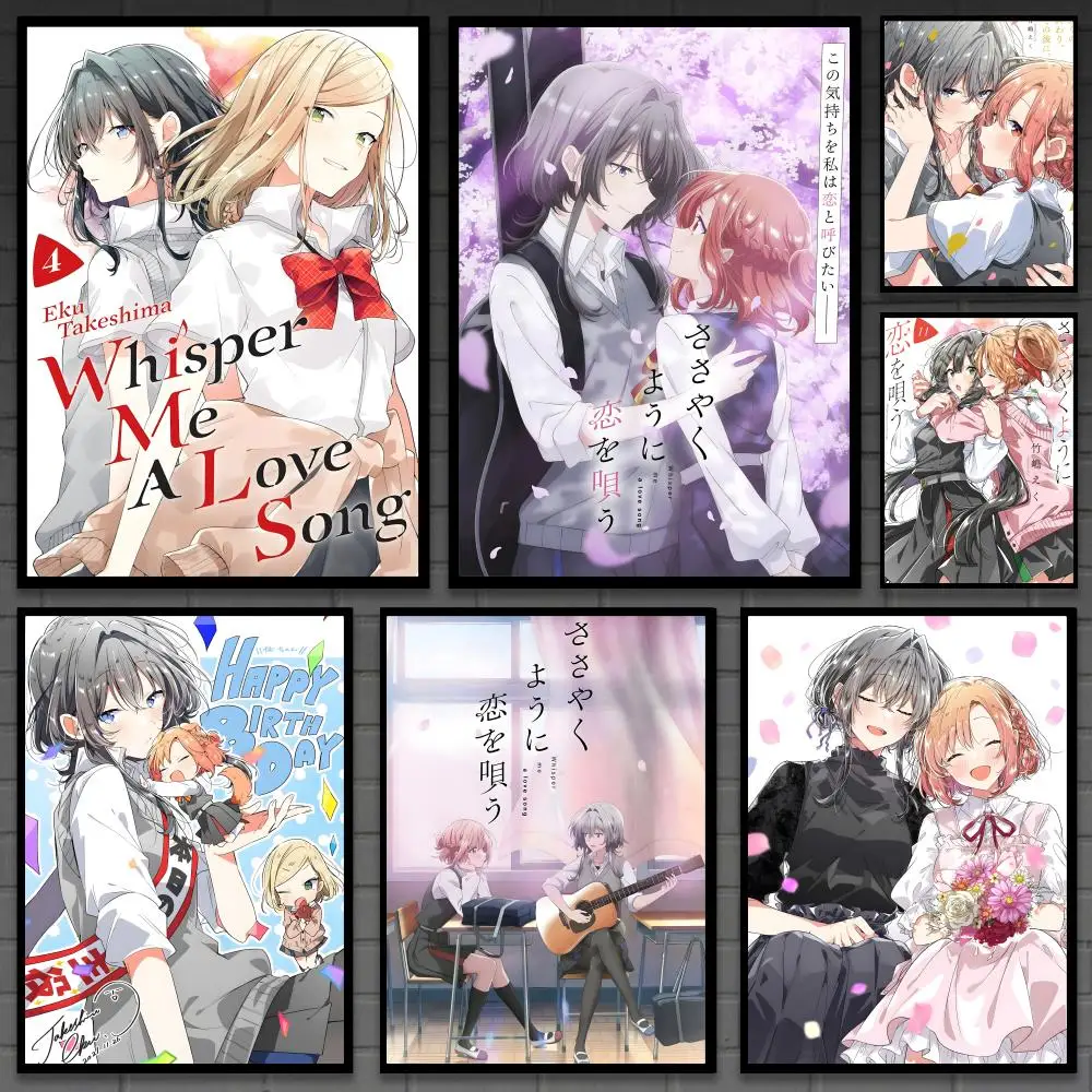 w-Whisper Me a Love SongS GL Poster Versatile HD Waterproof Wall Art Self-Adhesive Decor for Any Space Ideal Gift