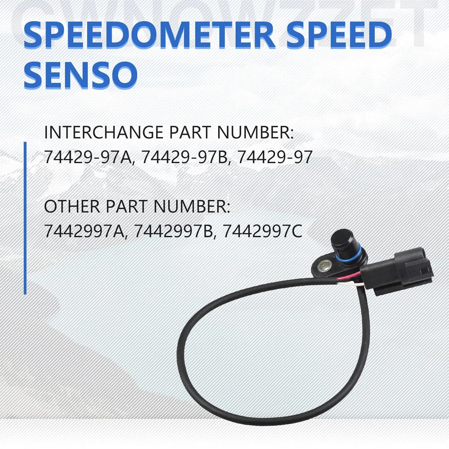 Electronic Speedometer Speed Sensor 7442997C Replacement for Harley Davidson Electra Glide Road King 1999-2003 FLHT FLTR FLTRI 3