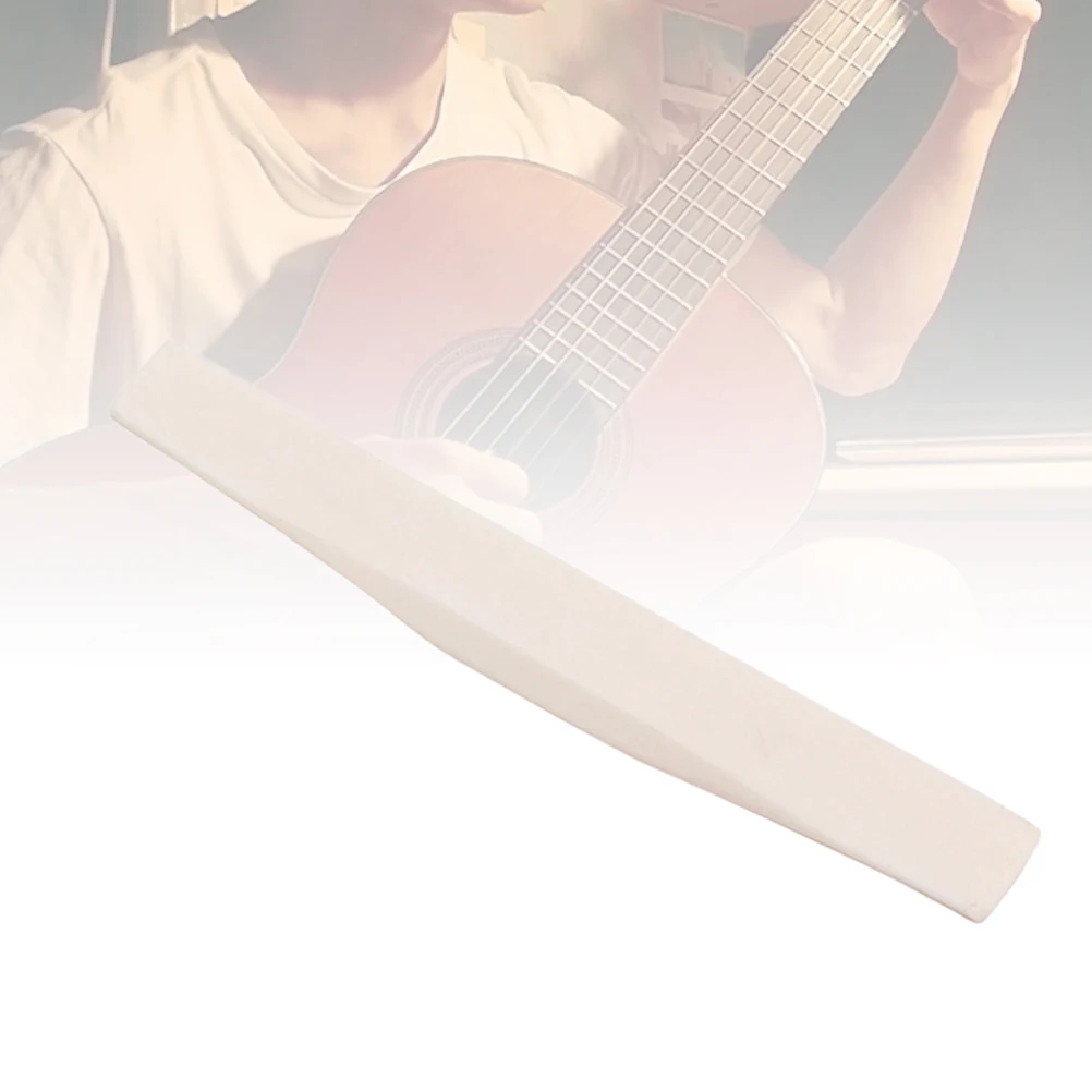 

1Pc DJ34 Classical Guitar String Buffalo Bone Bridge Saddle for Acoustic Guitar Musical Instruments Ivory 75mm