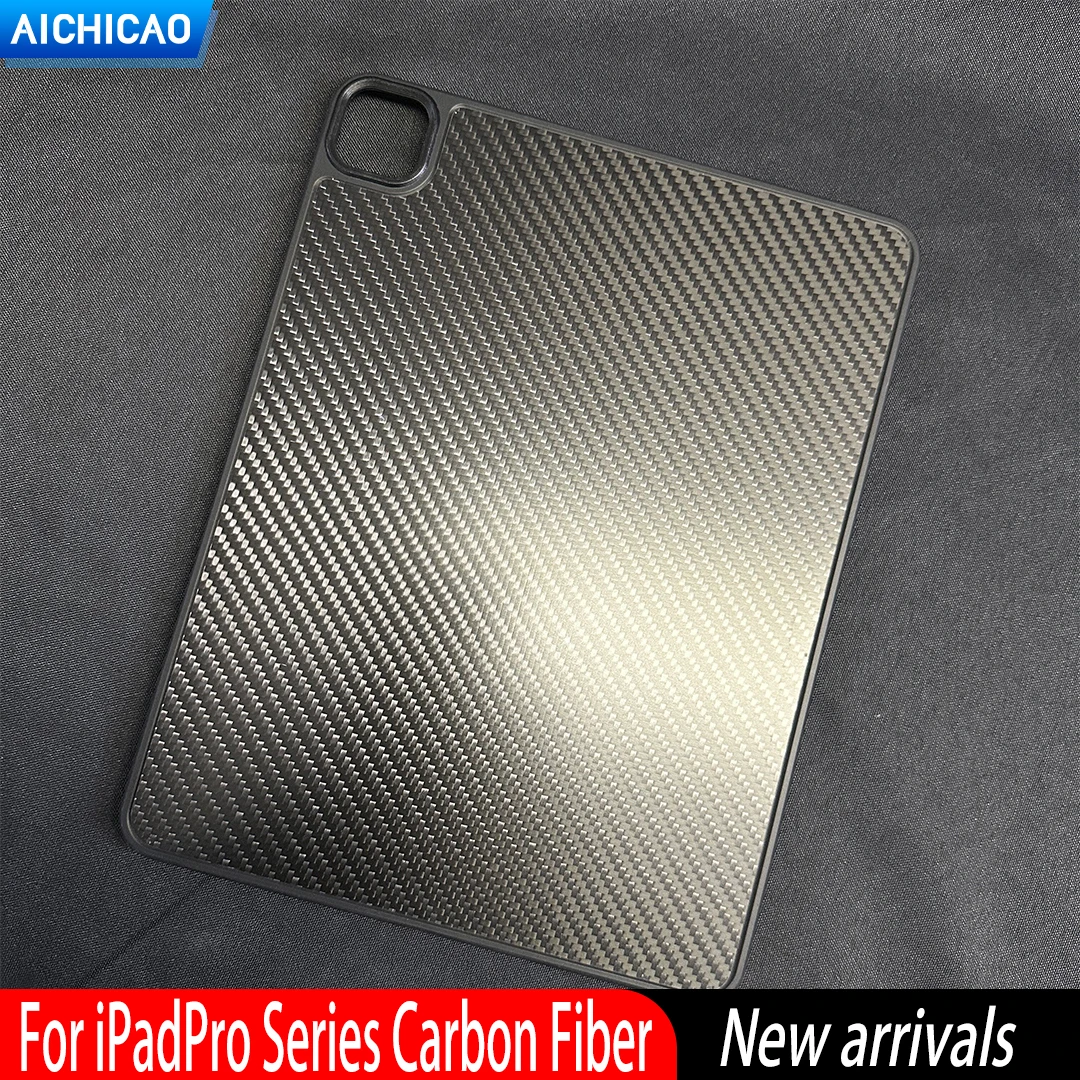 Real Carbon For Ipad Pro Carbon Fiber 12.9-Inch Protective Case Newly Upgraded 11-Inch Carbon Protective Case With Metal Buttons