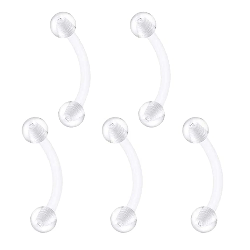Clear Nose Ring Bioflex Stud Retainer