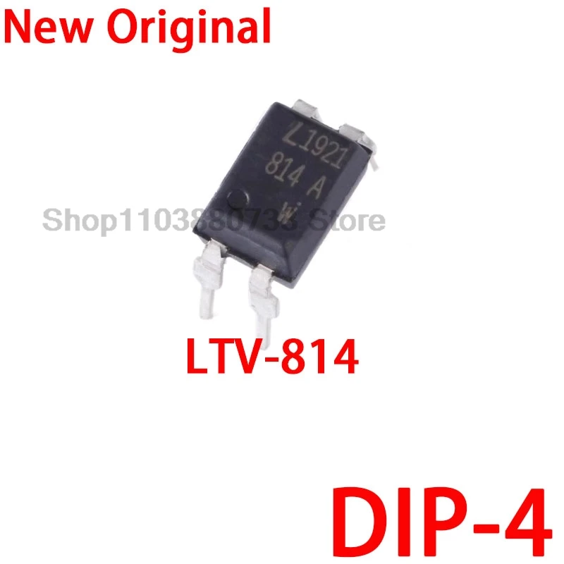10PCS 100% New chip LTV-814 DIP-4 LTV814 PC814 DIP4 LTV-814-A Transistor output photocoupler chip