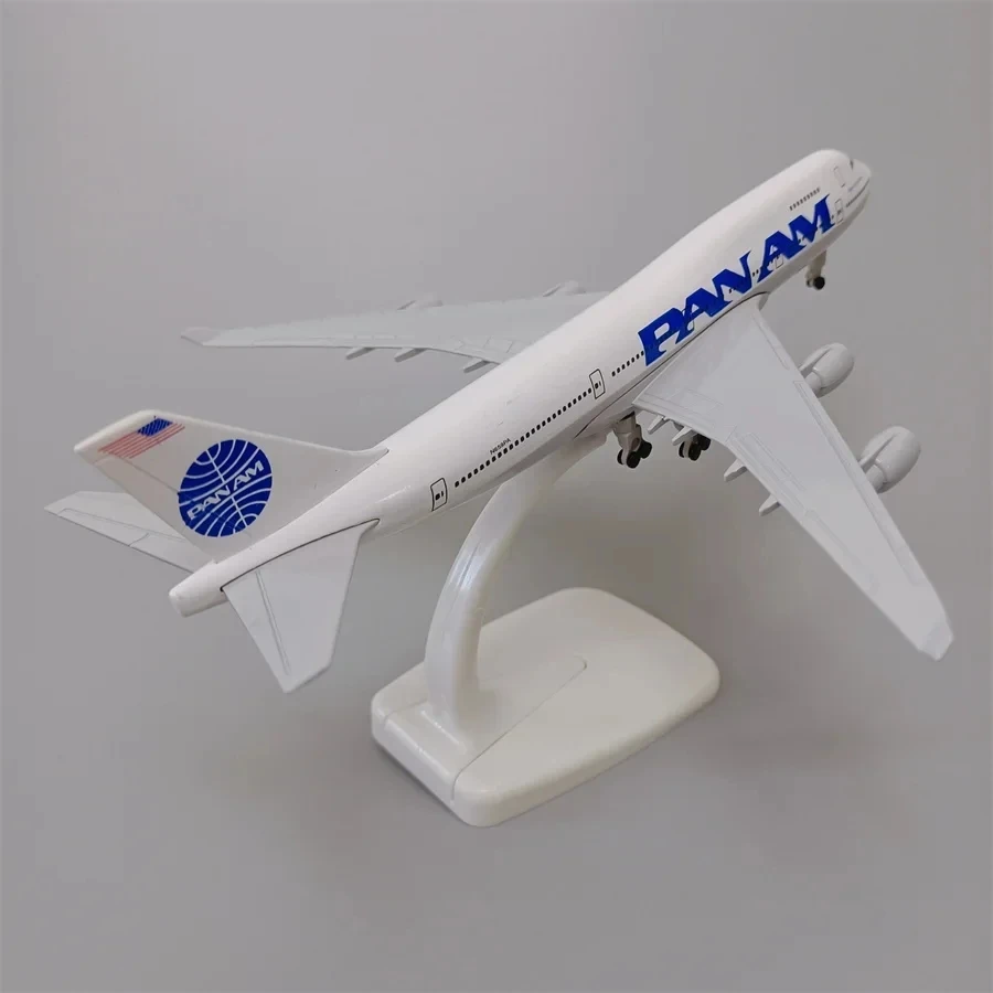 1:400 20cm Alloy Metal USA Air Pan American World Airways PAN AM Boeing 747 B747 Diecast Airplane Model Plane Aircraft w Wheels