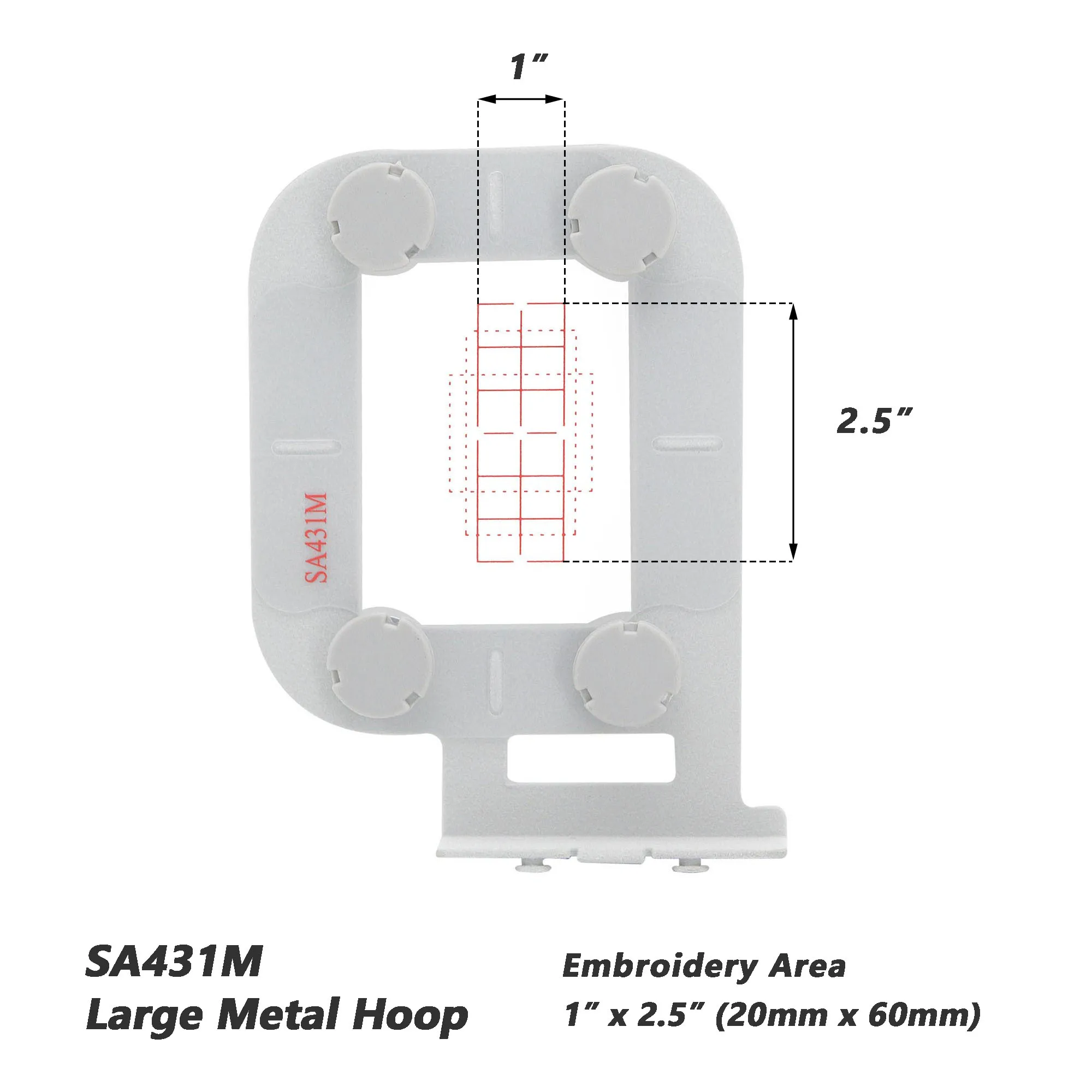 Metal Magnetic Hoop for Brother NV950 NV180D M230E M280D M240ED 500D 97E 955 PE300S SE600 SE400 Babylock Sewing Machine Frame