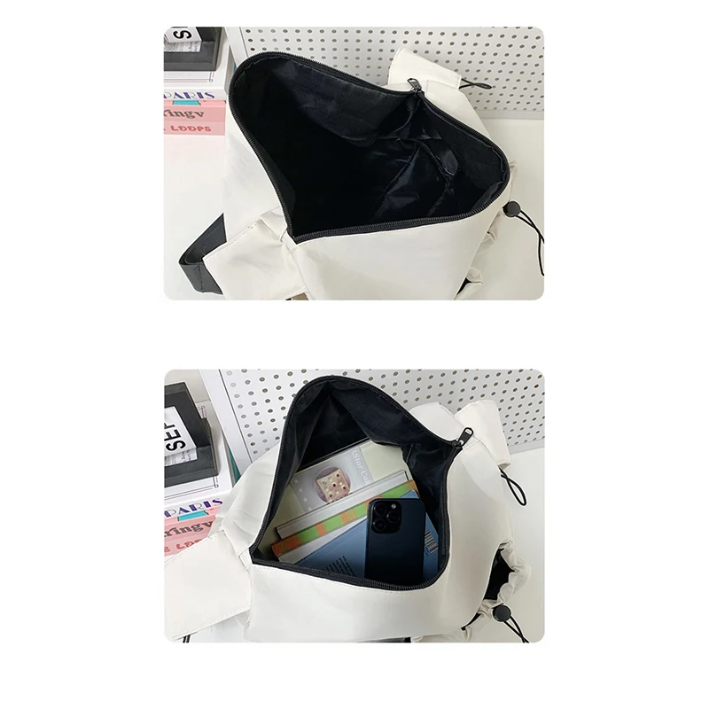 Mehrtaschen-Freizeit-Sporttasche aus Canvas, Umhängetasche für Damen, große Reisetasche, vielseitige leichte Handtasche – Detail 4