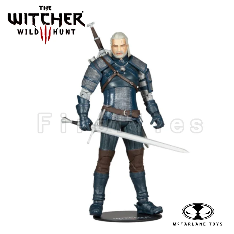 7inches McFARLANE Action Figure Wild Hunt Geralt Of Rivia (Viper Armor) Anime Model For Gift Free Shipping