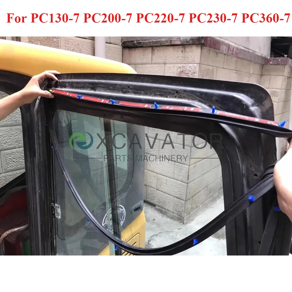 Excavator Accessories for Komatsu PC130-7 PC200-7 PC220-7 PC230-7 PC360-7 Door Tape Waterproof Tape Sealing Strip