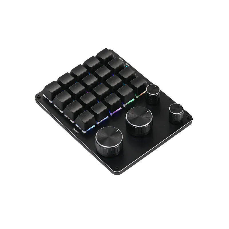 

3 Knobs, 16 Keys, Mechanical Custom Keyboard, Procreate Designer, Keyboard Macro Programming, Ps