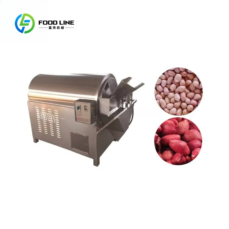 Grain Roasting Machine Multifunctional Processing Equipment For Peanut Sunflower Seed Sesame Coffee Chili Spice FL Customized
