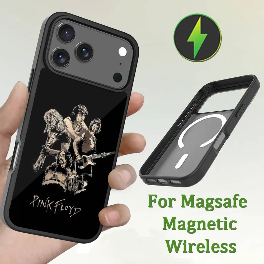 حافظة هاتف P-Pink F-Floyd لهاتف iPhone 13,12,11,16,15,17,14,Pro,Max,Plus,Mini,Magsafe,شحن لاسلكي مغناطيسي #4