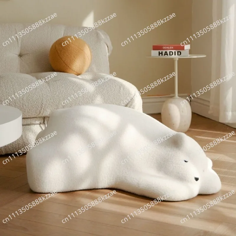 Polar Bear Living Room Sofas Creative Single Sofa Modern Multifunction Sofa Beds Minimalist Recliner Chair Home Furnitures