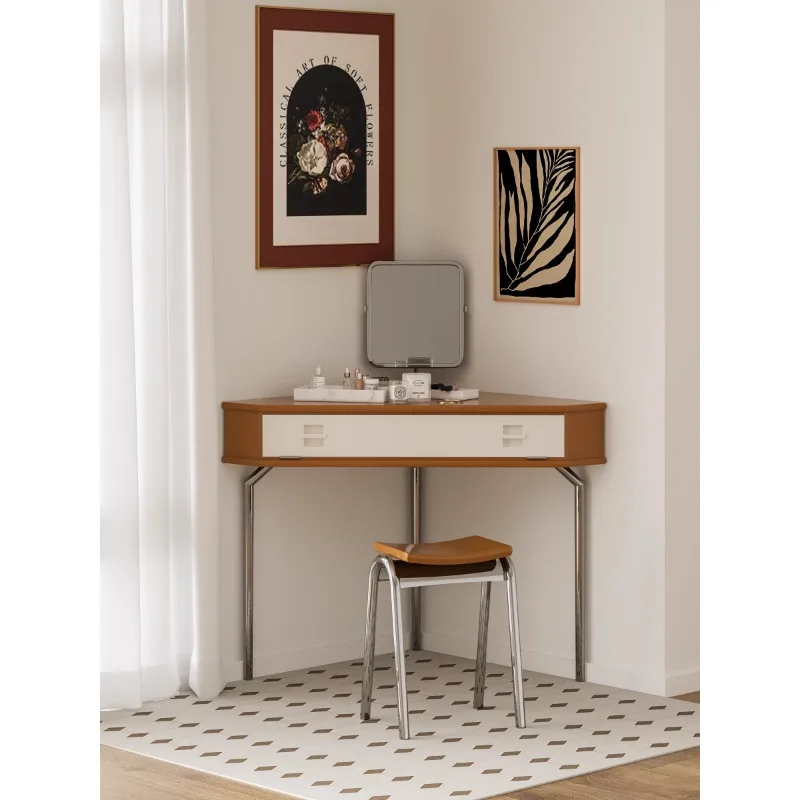 

Small apartment bedside corner dresser