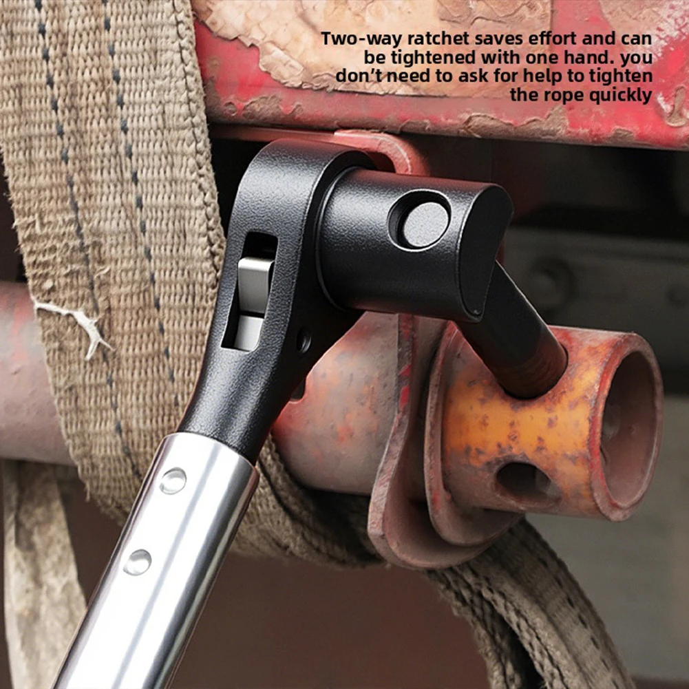 Ratcheting Tie Down Tightener Labor-Saving Design Reduces Hand Fatigue. Warehouse Heavy Load Binding