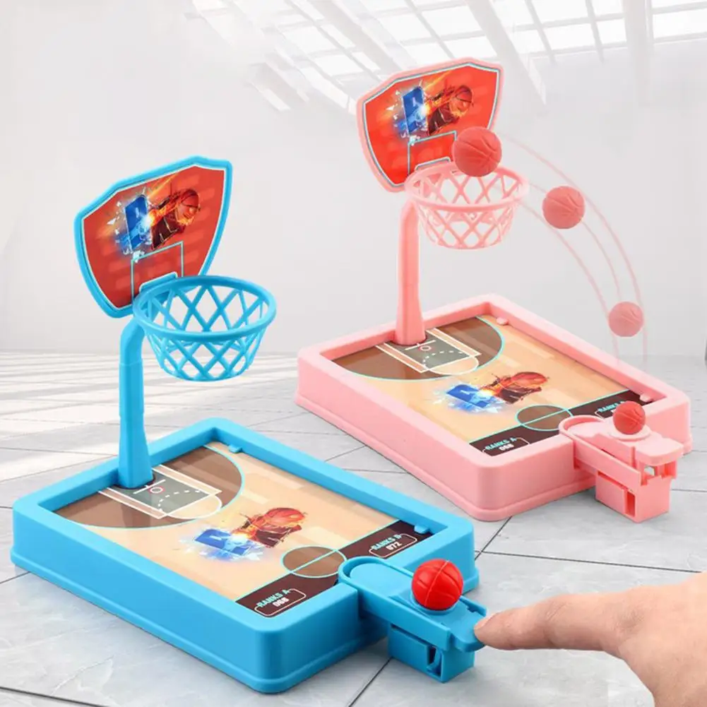 Indoor Basketball Shooting Sports Games Children Play Sets 3/8 Balls Interactive Kids Board Game Desktop Ball Children Kids Toy