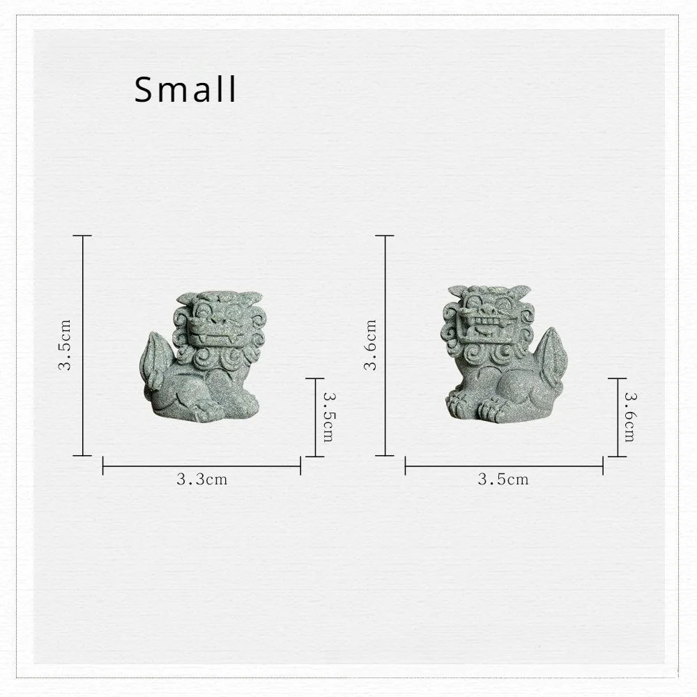 Feng Shui Foo Dog Guardian Statue Pair Chinese Decorative Figurines Home Office Garden Housewarming Congratulatory to Ward Off view 5