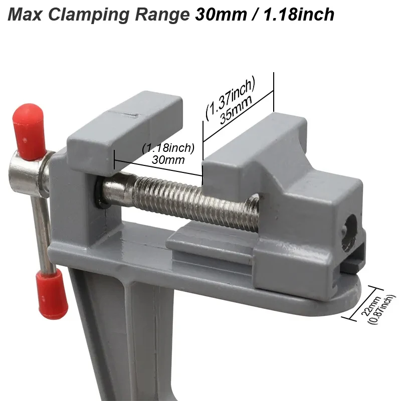 Mini Bench Vise Table Clamp Screw DIY Craft Mold Fixed Repair Tool Plier Jewelry Make Electronics Small Hobby Workbench Portable