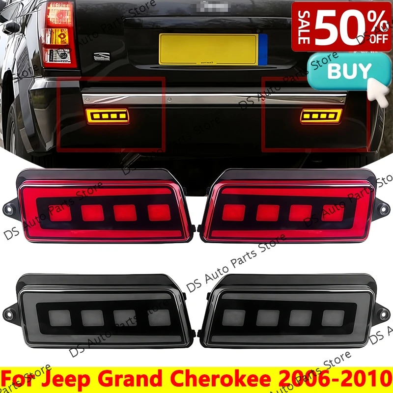 

Для Jeep Grand Cherokee 2006 2007 2008 2009 2010 задний бампер противотуманные фары противотуманные фары стоп-сигналы светодиодные задние противотуманные фары