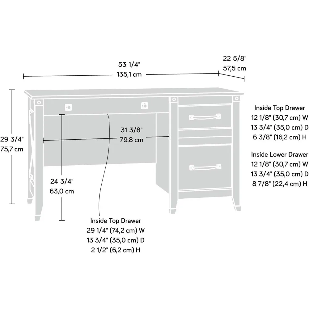 Carson Forge Desk, Вашингтон Вишневый финиш