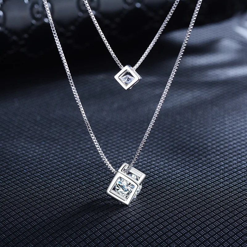 Neue Halskette aus 925er-Sterlingsilber, Moissanit-Blumen-Anhänger für Frauen, edler Hochzeitsschmuck, feines Mode-Party-Geschenk, hohe Qualität