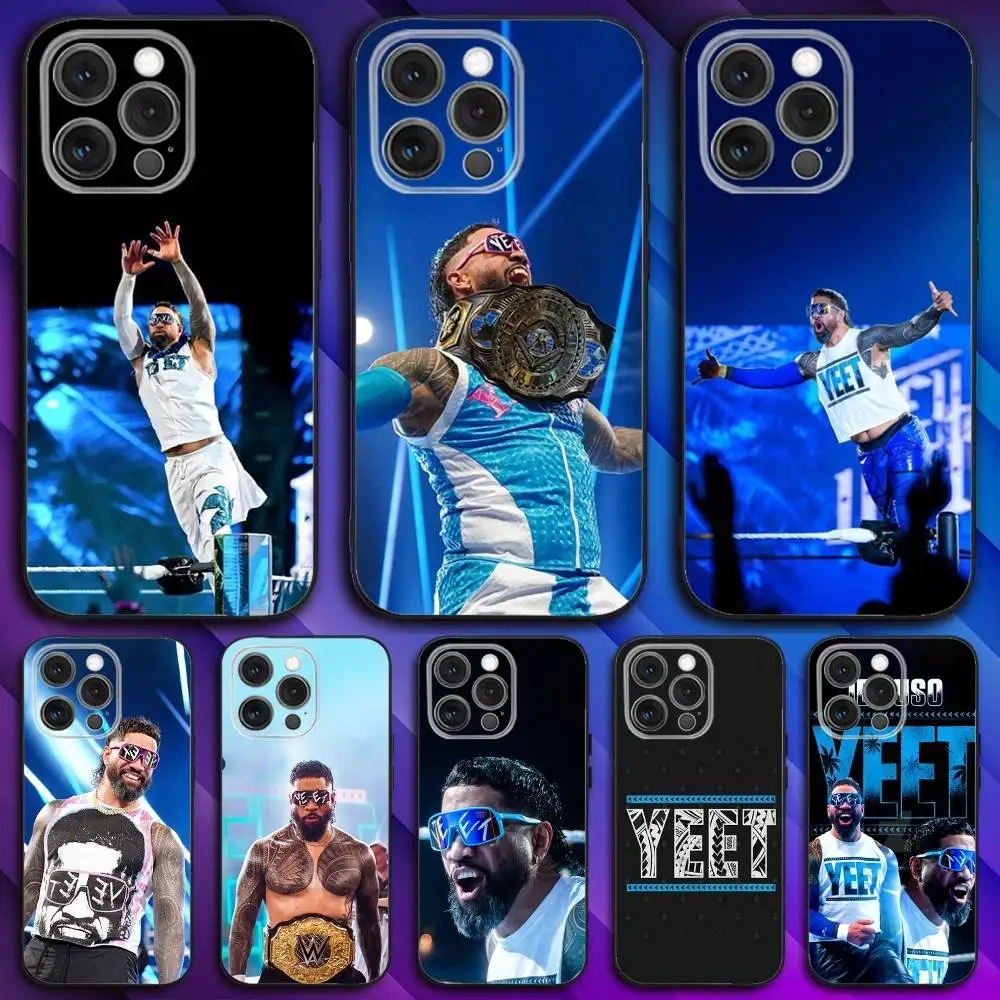

J-Jey U-Uso YEET Phone Case For iPhone 16,15,14,13,12,11,Pro,Max,Plus,X,XS,SE4,E,Mini,Soft Black Case