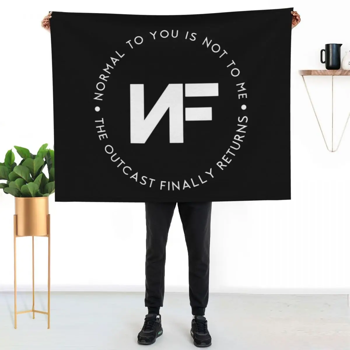 

NF Returns Throw Blanket Warm Napping Blanket for Office Couch Bed