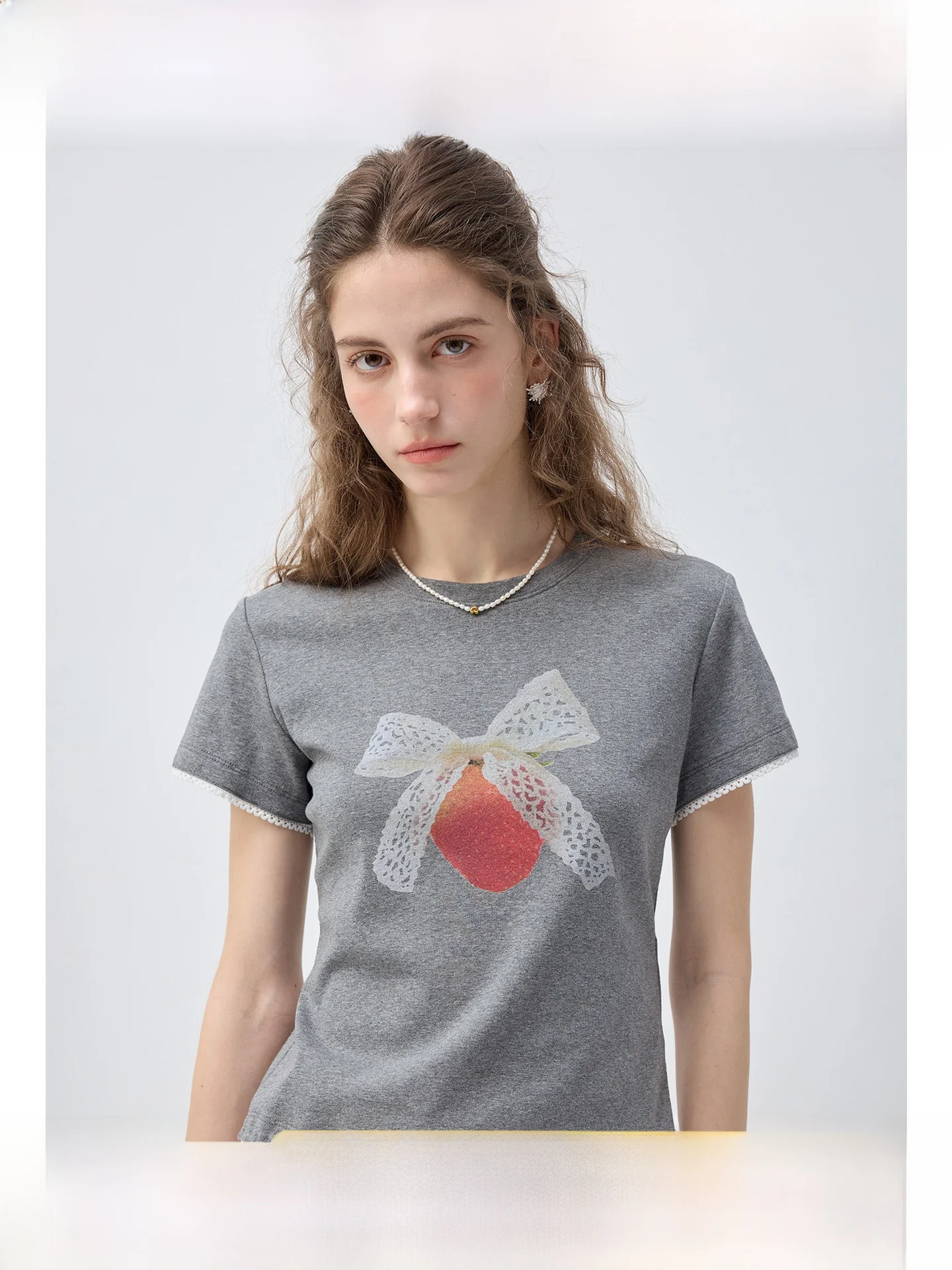 

Женская футболка больших размеров для похудения, с круглым вырезом, коротким рукавом, кружевными вставками, в корейском стиле, дышащая, летняя, для повседневной носки