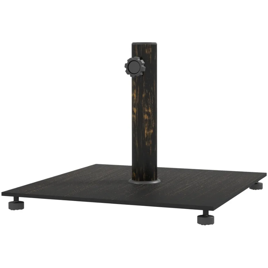 

Square Patio Umbrella Base 29 lbs Metal Umbrella Stand Base with Adjustable Foot Pads Heavy Duty Patio Umbrella Holder for 1.5