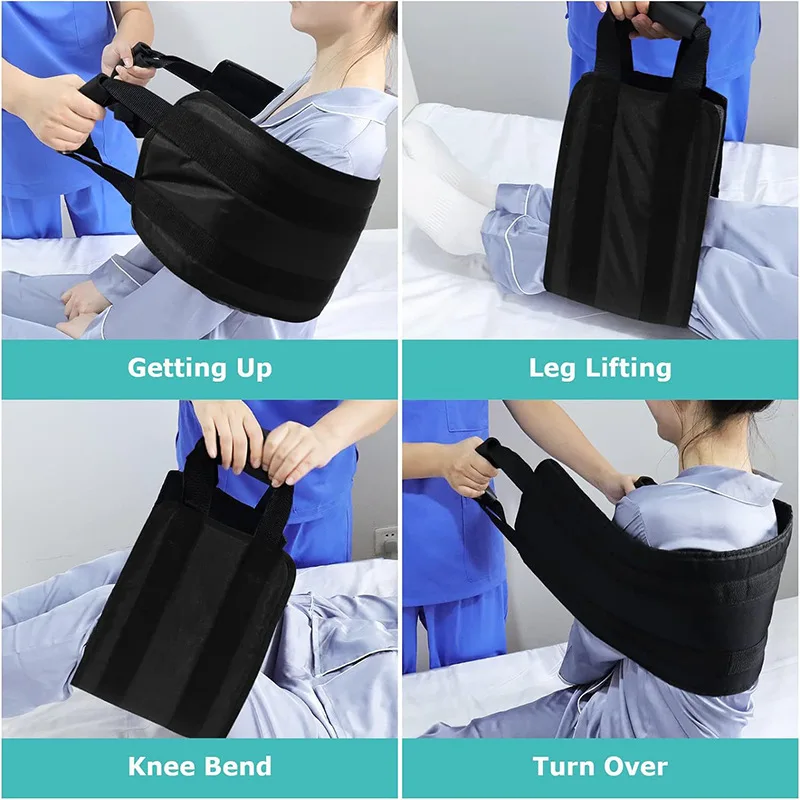 เข็มขัดช่วยเคลื่อนย้ายผู้ป่วย สายรัดช่วยพยุงขึ้นเตียง สำหรับการยืน นั่ง ช่วยดูแลสุขภาพ ยกตัว