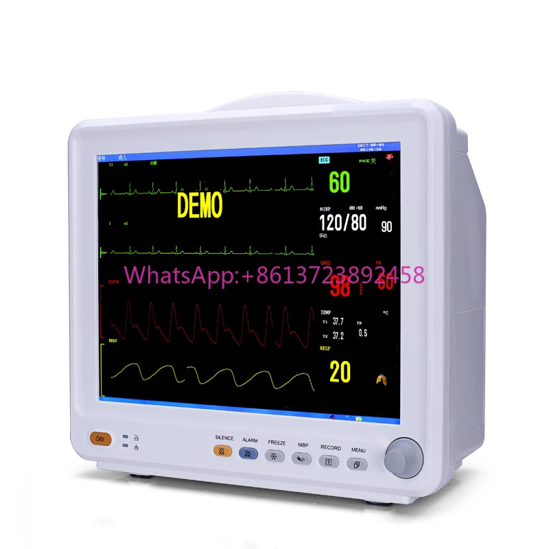 

MN-PM002 High Quality 12 Inch Veterinary Multi-parameter Monitor Multiparameter 6 Vital Signs Monitor