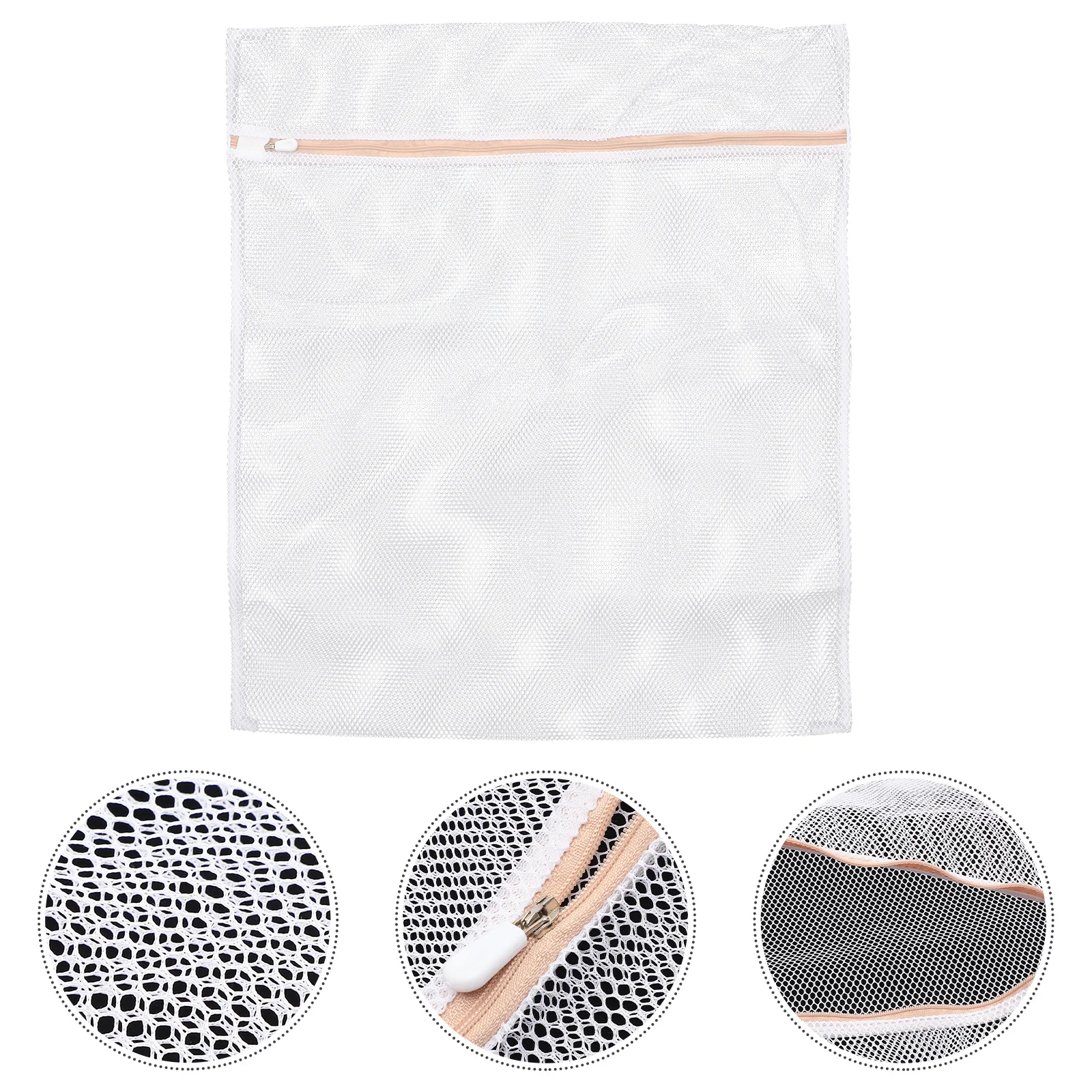 

3 Pcs Wash Bag Laundry Net Bags for Mesh Washing Machine Macaron Garment White