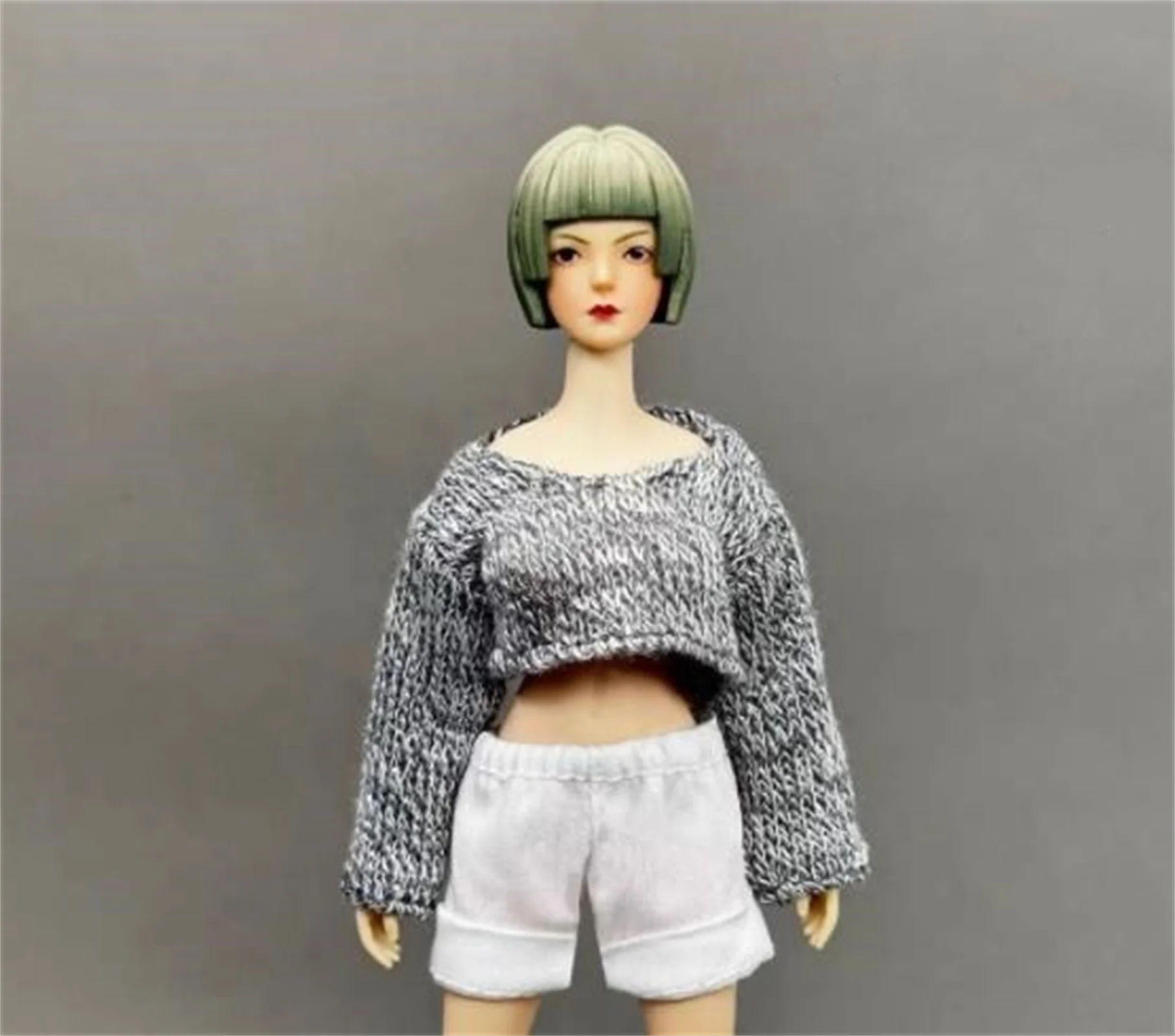 1/12 سترة سترة محبوك قميص الملابس النسائية ل 6 "TBl PH ألعاب شخصيات الملابس الذكور ل 6'' الذكور الجندي عمل الشكل