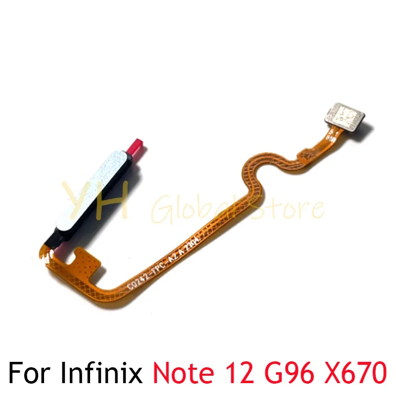 

For Infinix Note 12 G96 X670 Home Button Fingerprint Touch ID Sensor Flex Cable