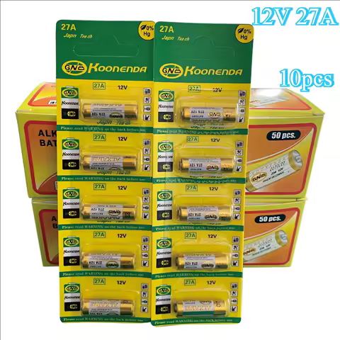 27A 12V Dry Alkaline Battery 10PCS for Doorbell Walkman Car Alarm Remote Control A27 27A G27A MN27 MS27 GP27 V27GA ALK27A A27BP