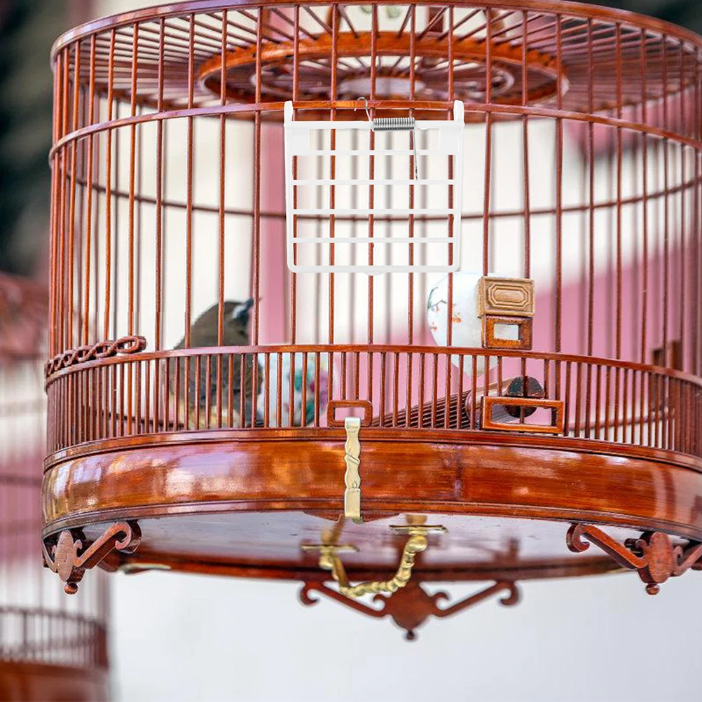 

4pcs Birdcage Door Accessories Plastic Spring Replacement Parts Pet Bird Cage Door Hardware Durable Anti Escape Design