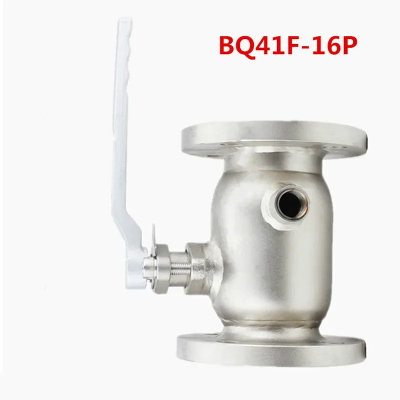 BQ41F-16P Insulation Ball Valve 304 Stainless Steel 1PC Type Jacket Insulation Flange Ball Valve DN15
