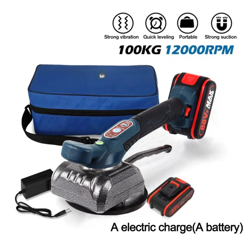 

Portable Electric Tile Laying Machine Automatic Tiling Machinery Floor Vibrator Rechargeable Handheld Laying bricks Power Tools