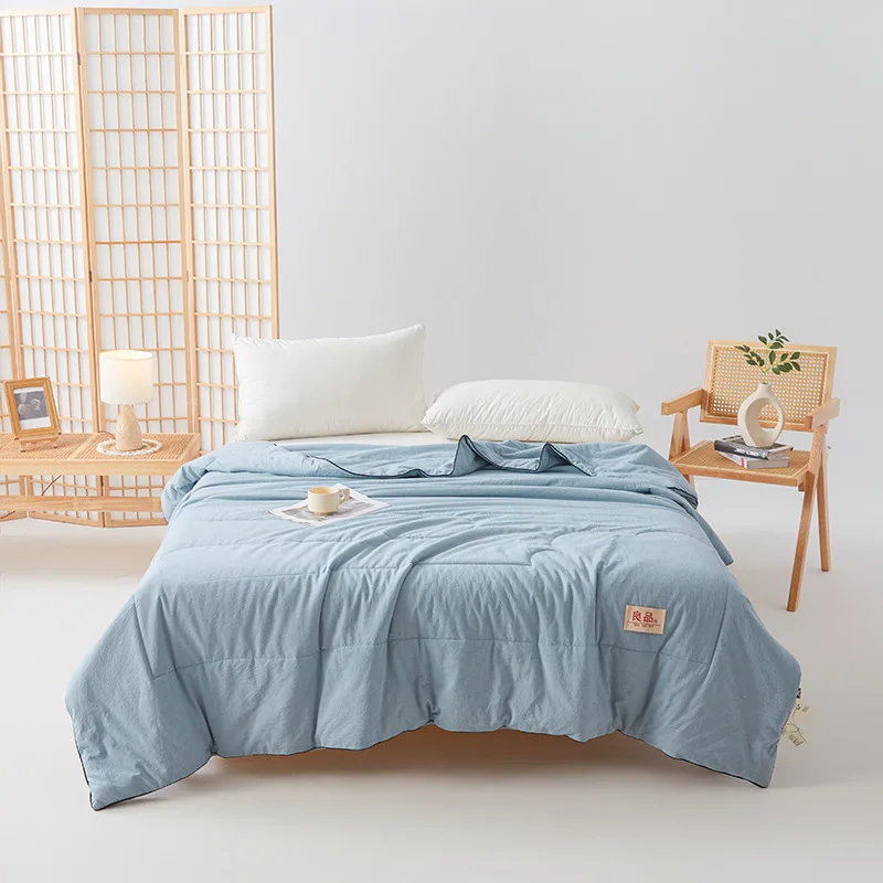 

2025 new solid color wash cotton summer cool air conditioner