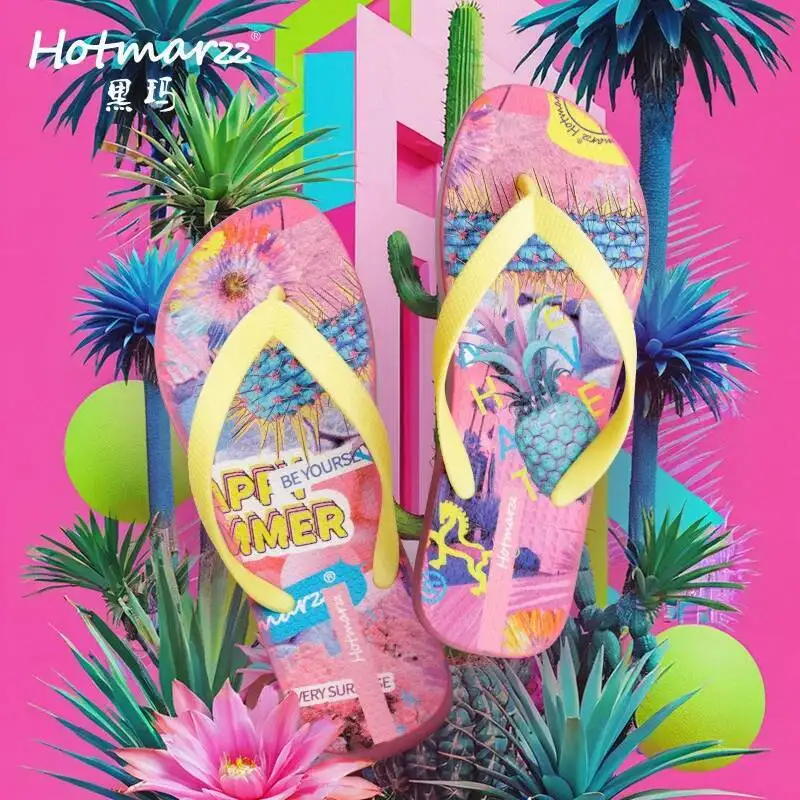 

Outdoor Beach Slippers Women's Anti Slip Waterproof Flip Flops PVC Casual Thong Slippers Suitable For Beach & Indoor