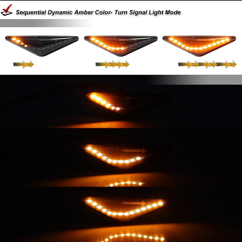 Динамический указатель поворота, светодиодный боковой габаритный фонарь зеркала, мигающий индикатор для Ford MONDEO 2000-2007 MK3 FOCUS MK1 1998-2004