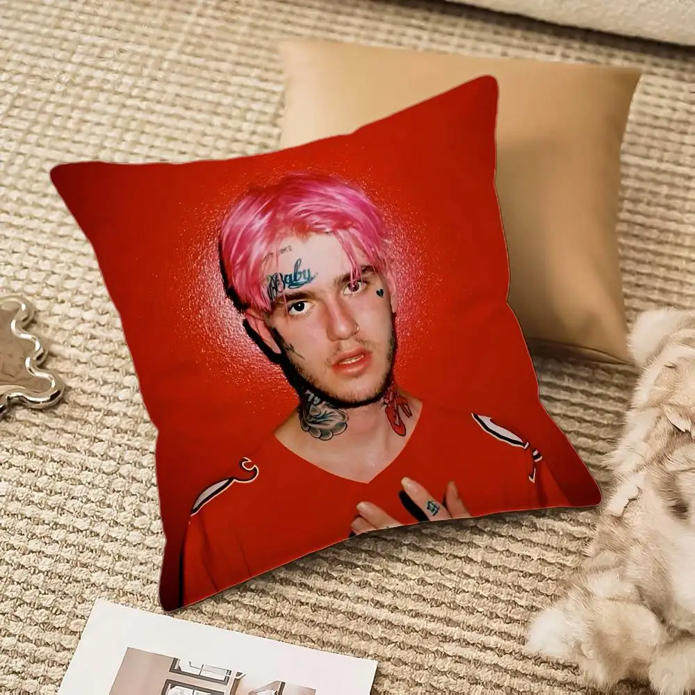 Funda de almohada Hip Hop Rapper L-Lil P-Peep, sofá cama con cremallera Invisible antipolvo